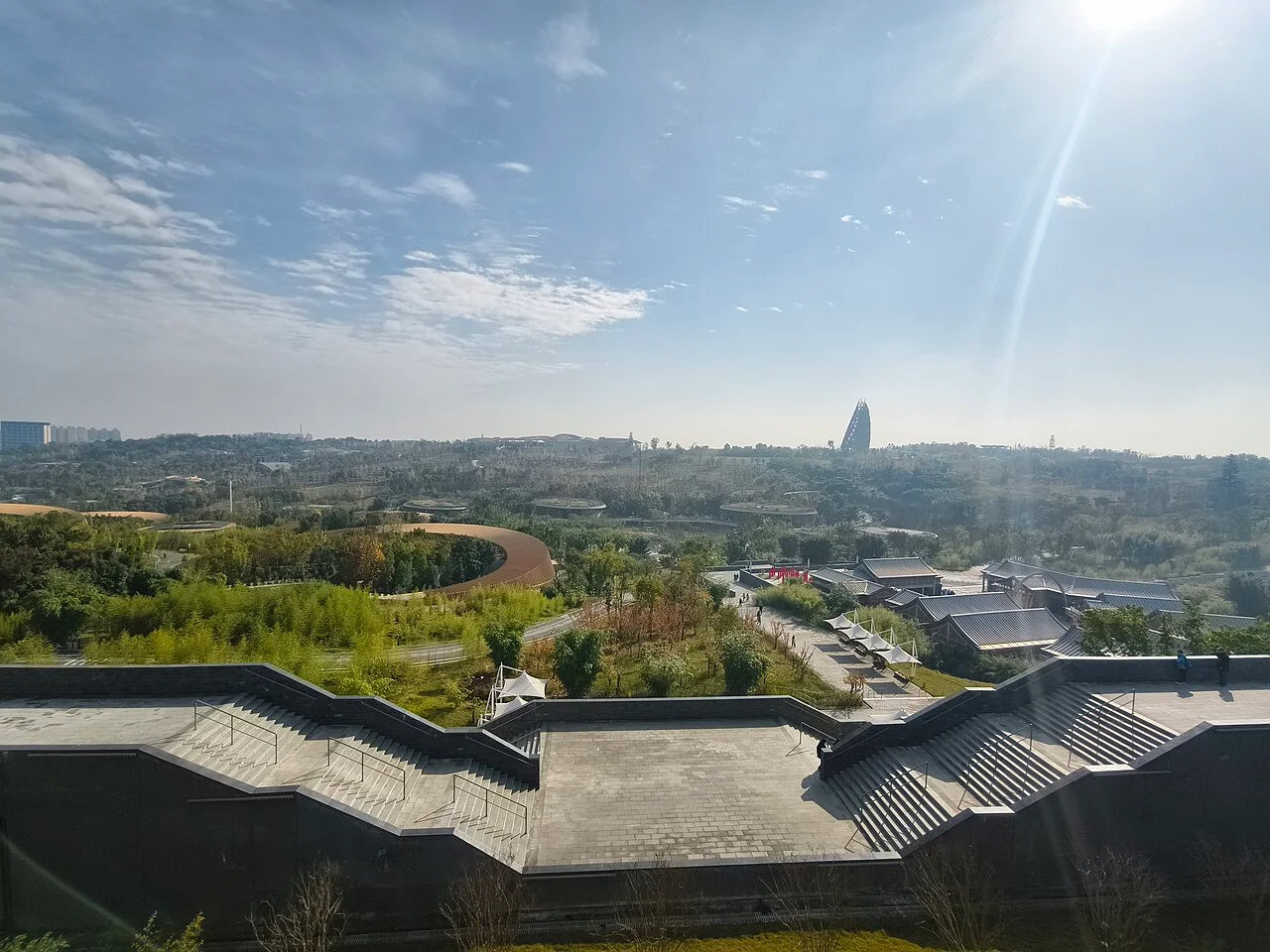 Khung cảnh tại Chengdu Panda Base